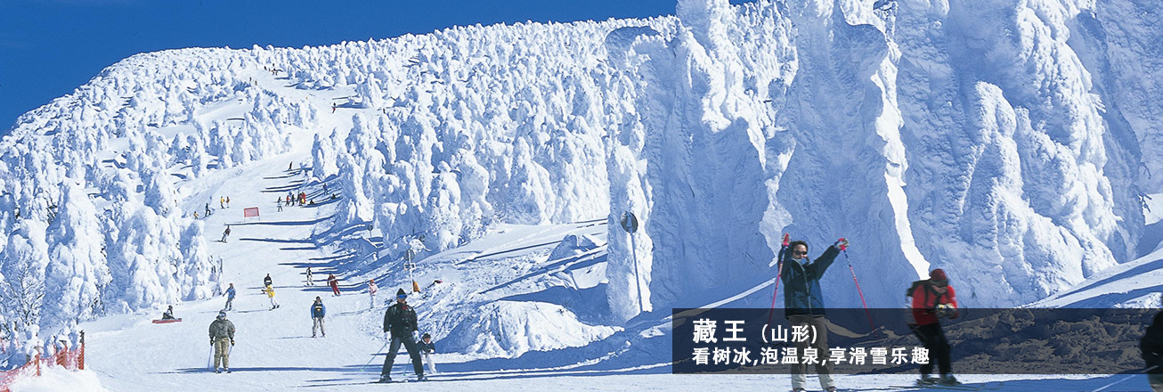 藏王(山形) 看树冰,泡温泉,享滑雪乐趣